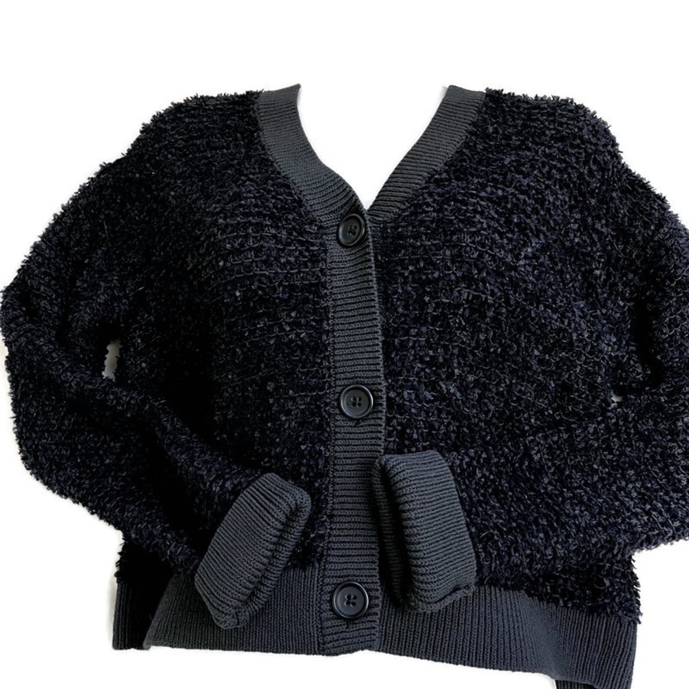 Club Monaco Textured Button Cardigan Sweater